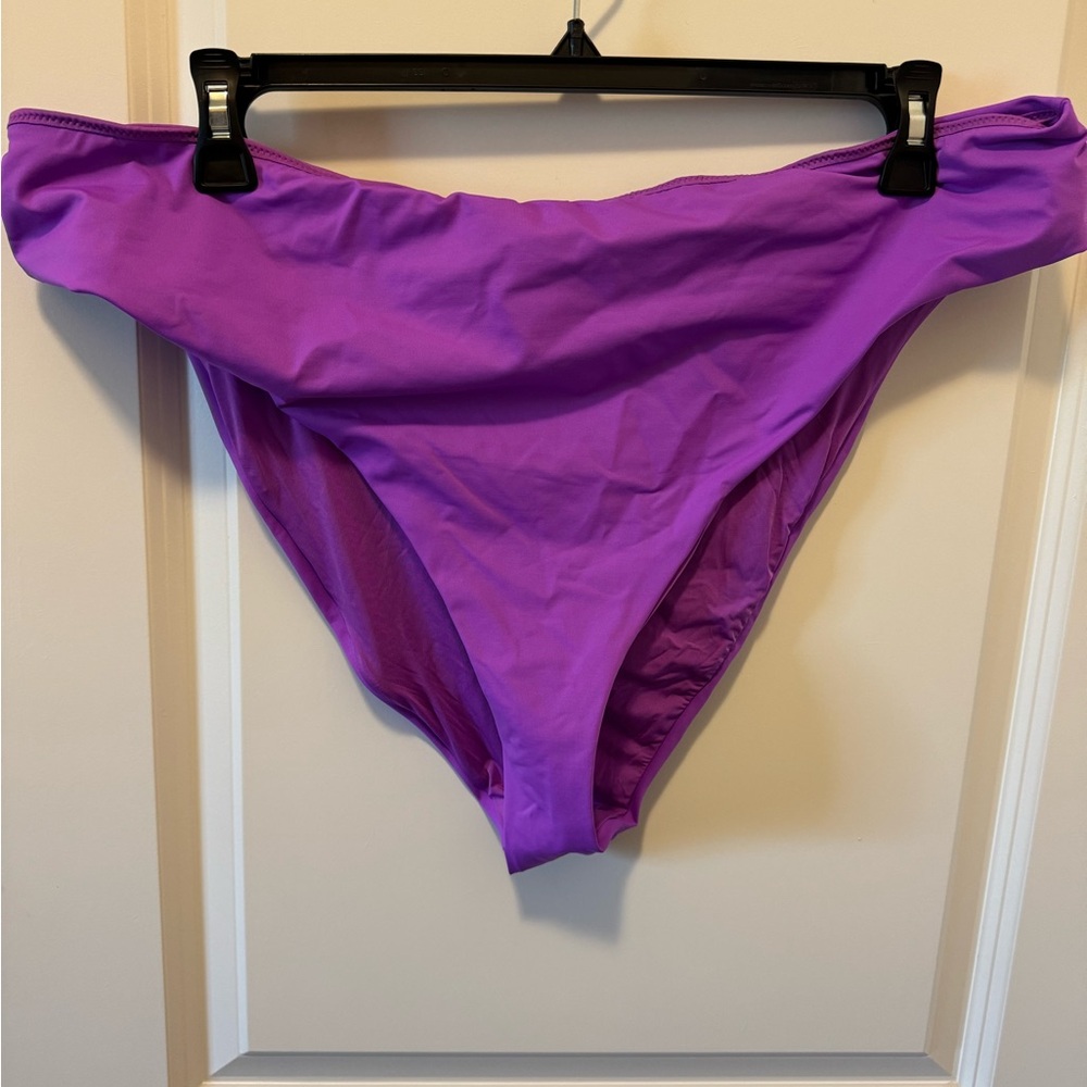 Skims Swim Mid Waist Bikini Bottoms New Size 4X Violet